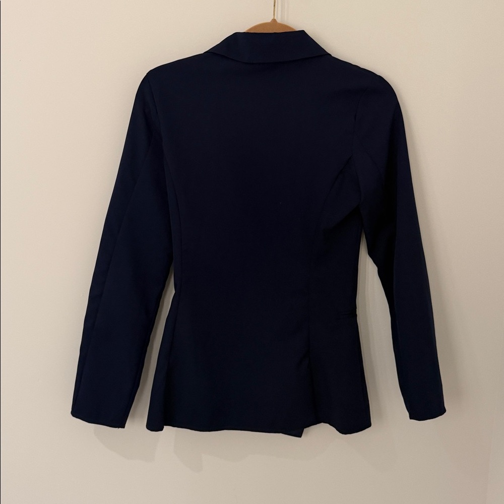 Parisian Fashion Double-Breasted Navy‎ women’s Blazer - Picture 4 of 8